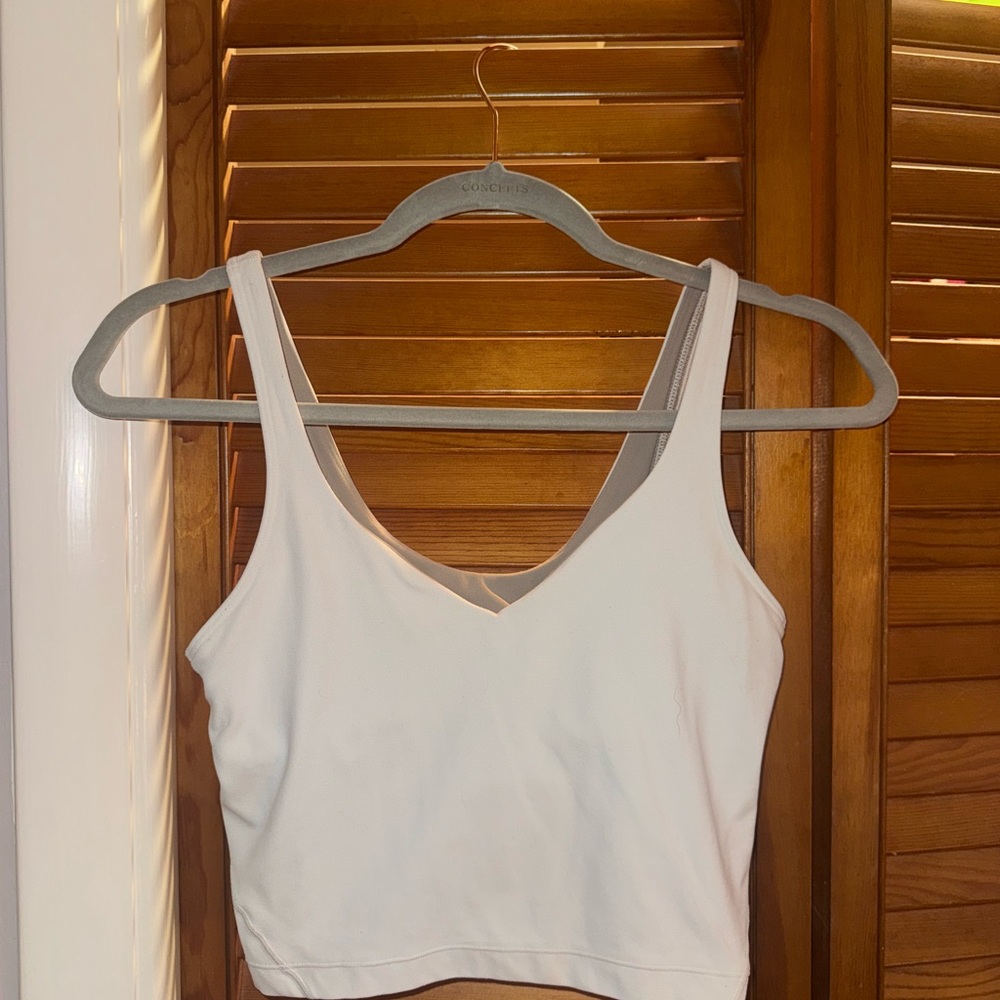 Lululemon White align tank size 6